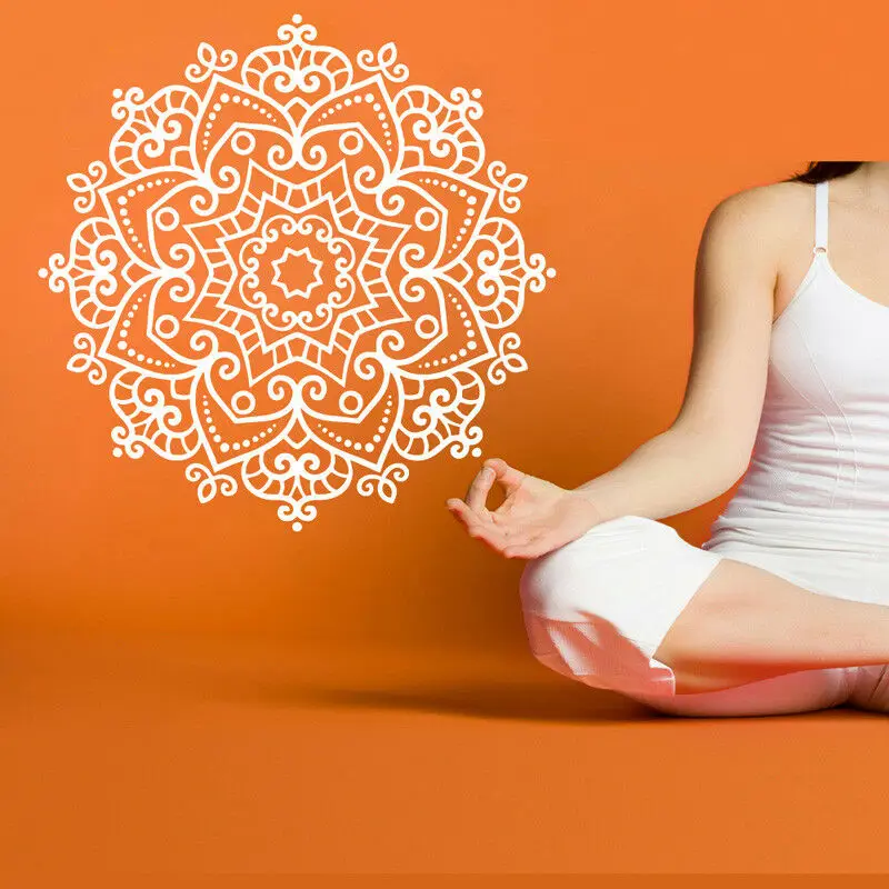 Home Gym Yoga Room - Yoga Hinduism Buddha Wall Sticker Vinyl