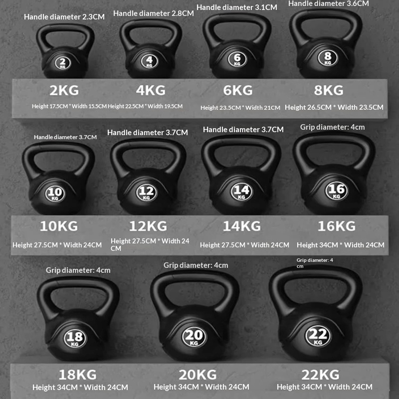Home Gym Weight Bench - 2026 Fitness Adjustable 8kg Kettlebell Ergonomic