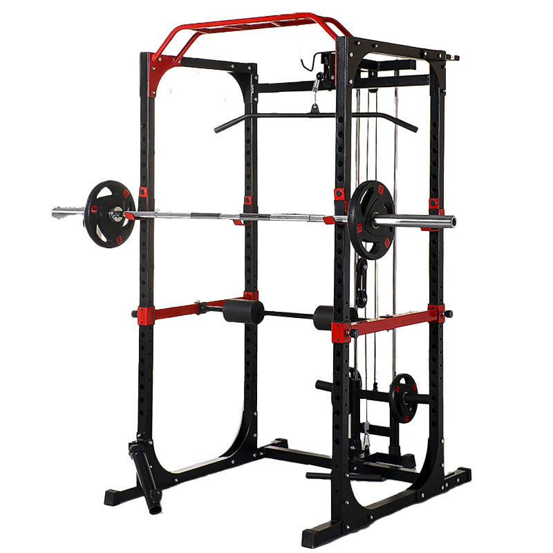 Home Gym Multi - Comercial Power Cage Squat Rack Multi-Grip