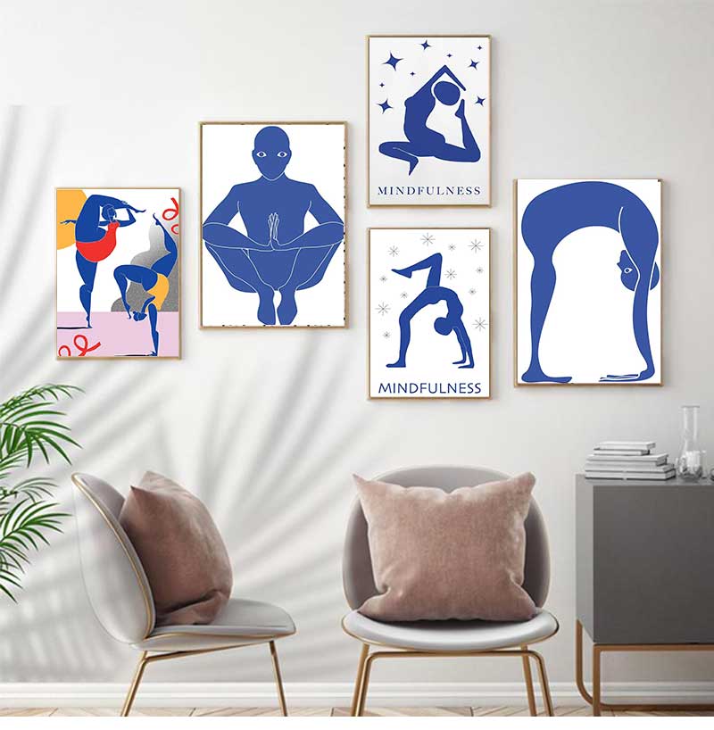 Home Gym Yoga Room - Home Exercise Gym Yoga Pose Abstract