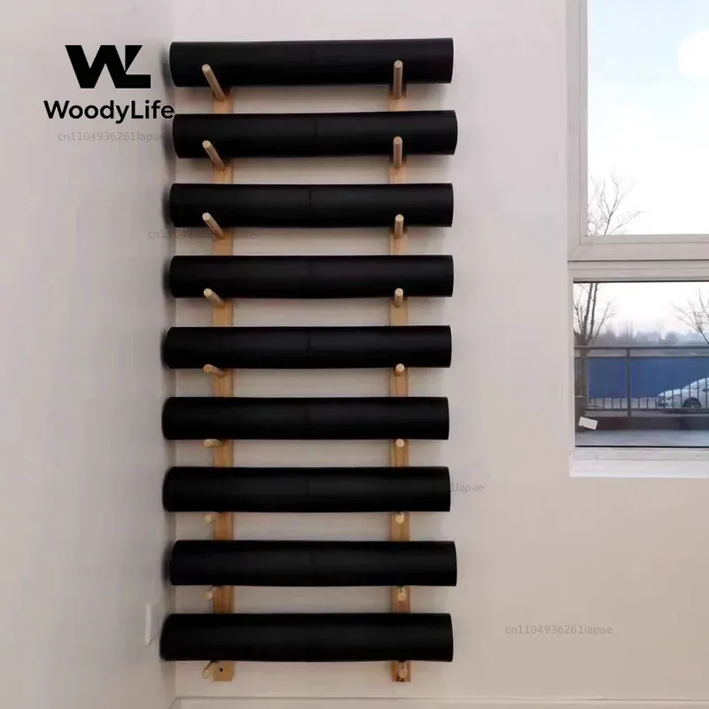 Studio Wall Rack Large Capacit - Home Gym Yoga Mat Storage recension och pris