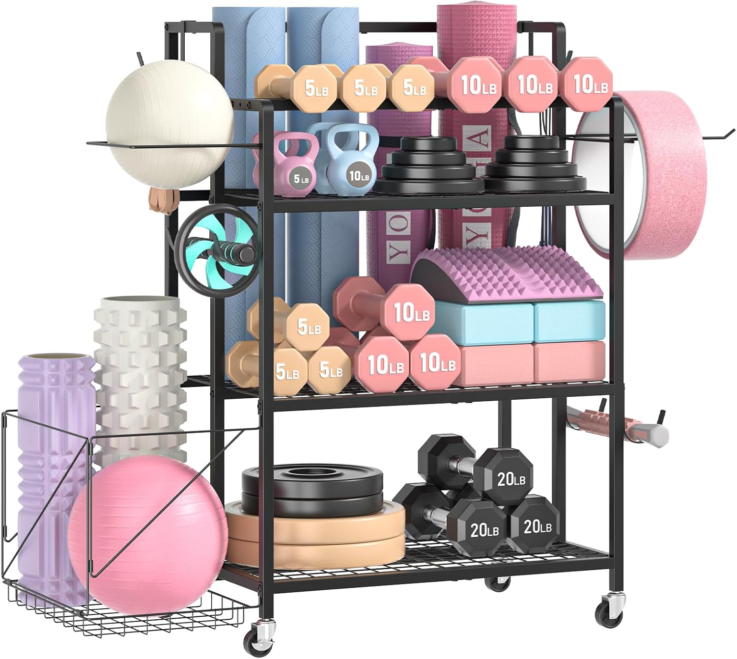 Home Gym Storage, No Material  - Home Gym Kettlebells recension och pris