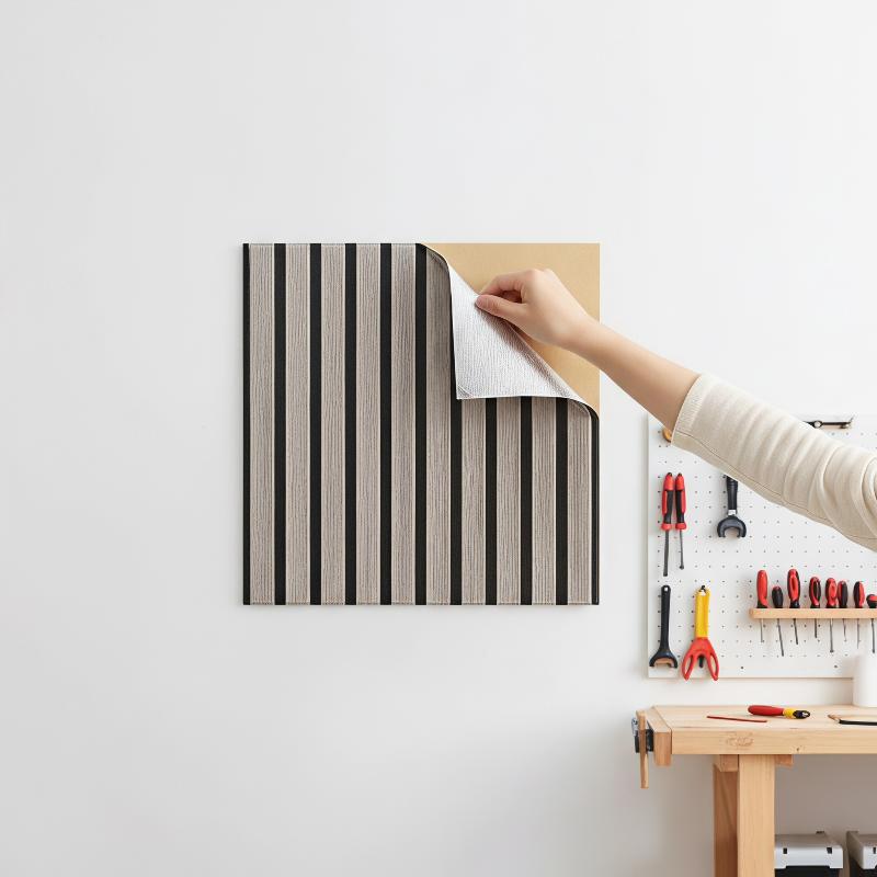 3D Wood Slat Wall Panels Eco-f - Home Gym Yoga Room recension och pris