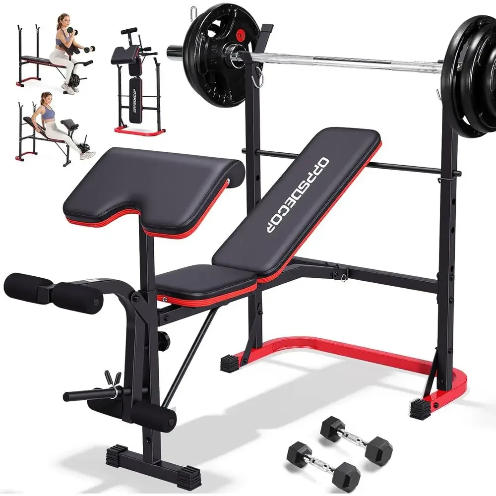 8-in-1 Adjustable Weight Bench - Home Gym Weight Bench recension och pris