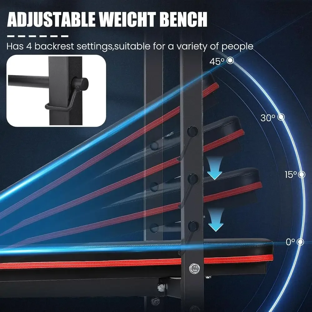 8-in-1 Adjustable Weight Bench - Home Gym Weight Bench recension och pris