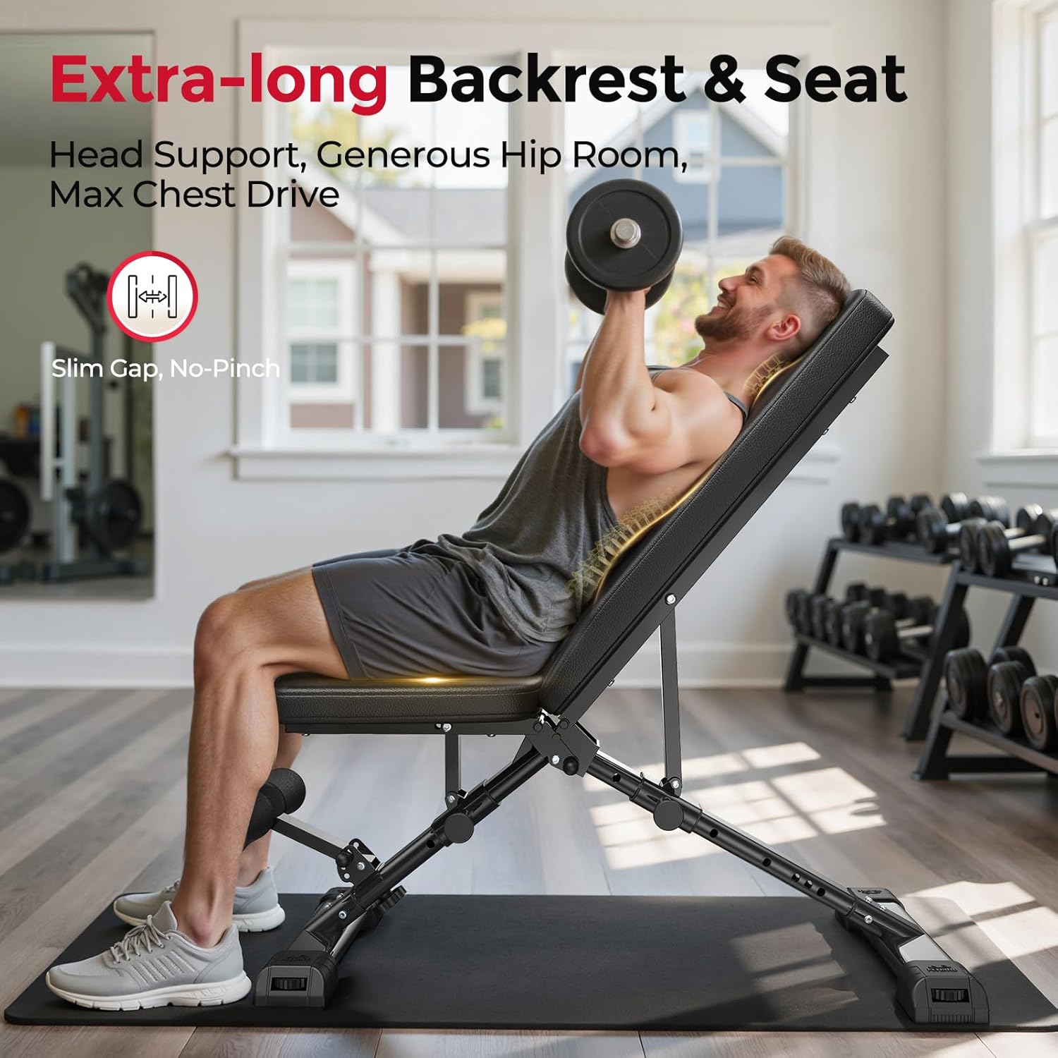 Home Gym Adjustable Weight Ben - Home Gym Weight Bench recension och pris