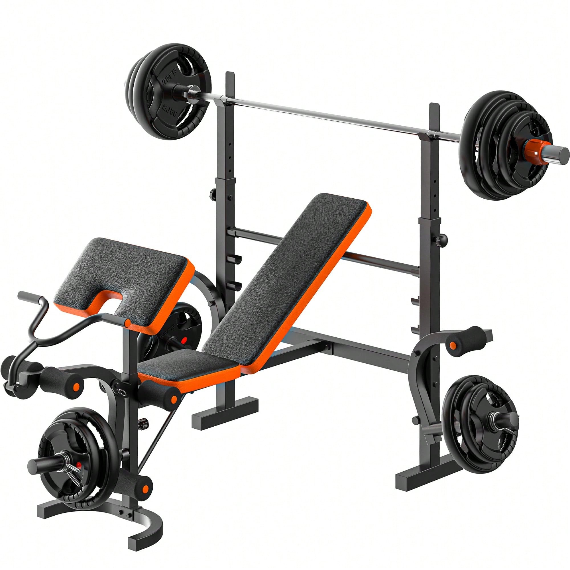 GIKPAL Weight Bench, Bench Pre - Home Gym With Leg Press recension och pris