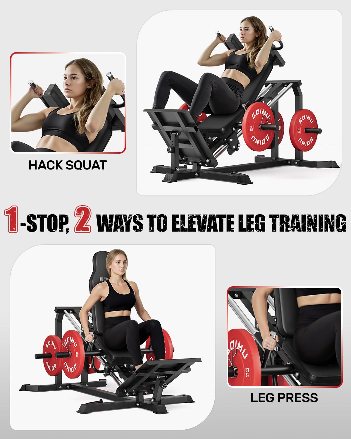 L5 Leg Press Hack Squat Machin - Home Gym With Leg Press recension och pris