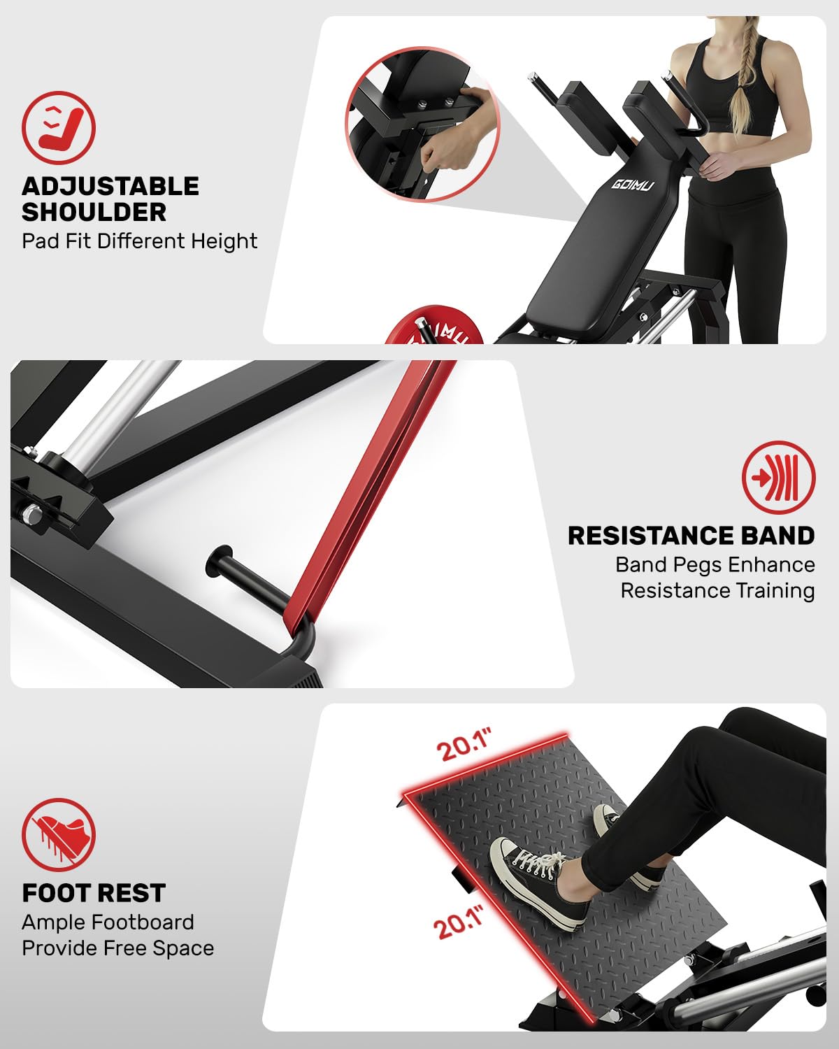 L5 Leg Press Hack Squat Machin - Home Gym With Leg Press recension och pris