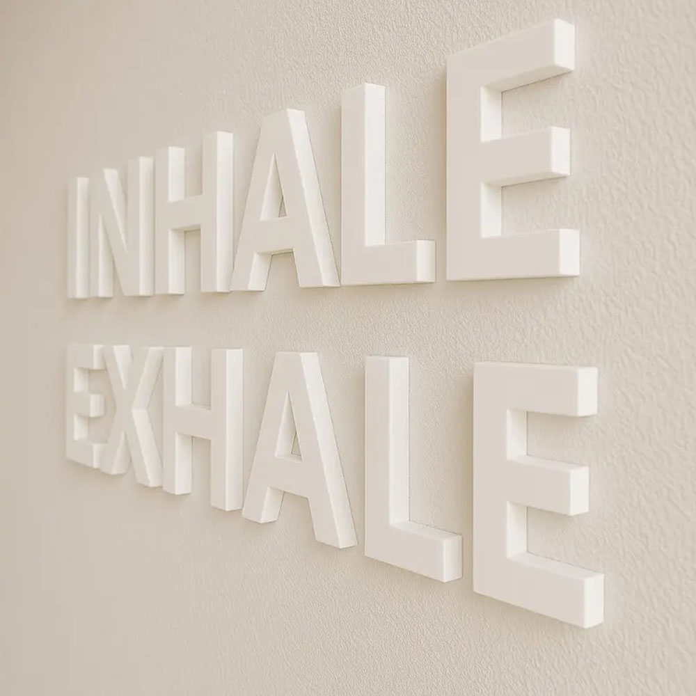 INHALE EXHALE Wall Sign Yoga S - Home Gym Yoga Room recension och pris