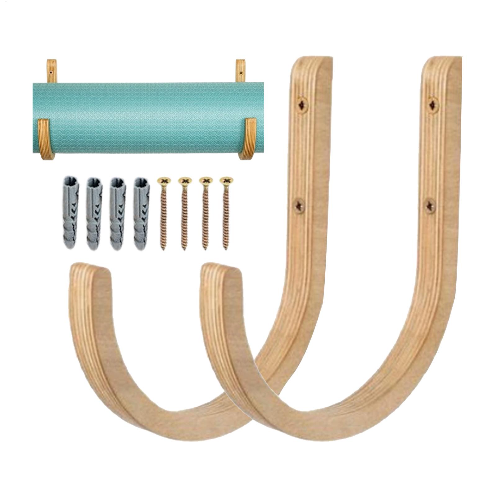 Wooden Yoga Mat Holder Wall Mo - Home Gym Yoga Mat Storage recension och pris