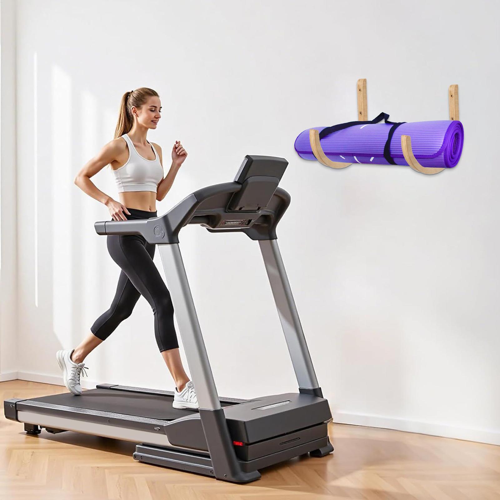 Yoga Mat Organizer 2 Pieces Wo - Home Gym Yoga Mat Storage recension och pris