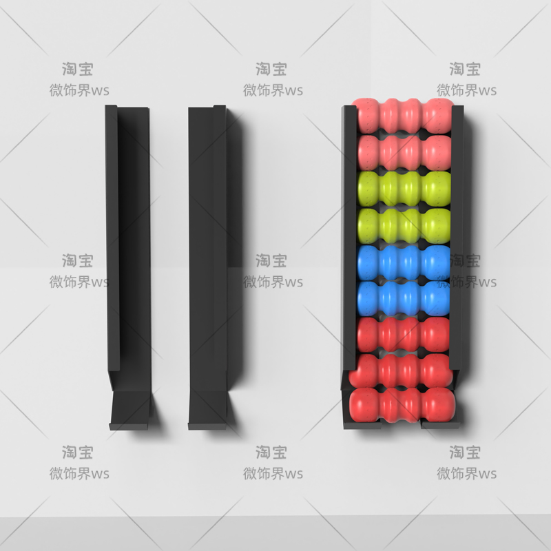 ‌Wall Mounted Sports Ball Rack - Home Gym Yoga Mat Storage recension och pris