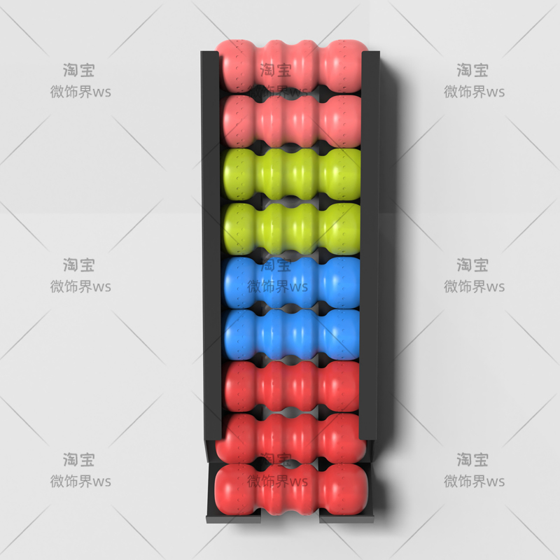 ‌Wall Mounted Sports Ball Rack - Home Gym Yoga Mat Storage recension och pris