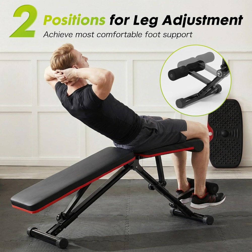 Adjustable Weight Bench for Fu - Home Gym Weight Bench recension och pris