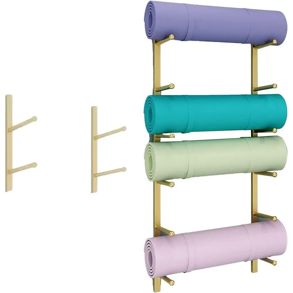 Wall-Mounted Metal Gym Rack fo - Home Gym Yoga Mat Storage recension och pris