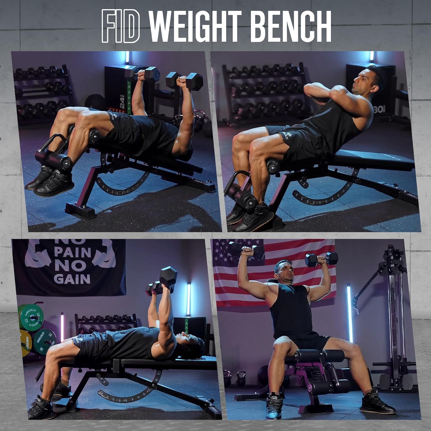 Home Gym Weight Bench - Steel  - Home Gym Weight Bench recension och pris
