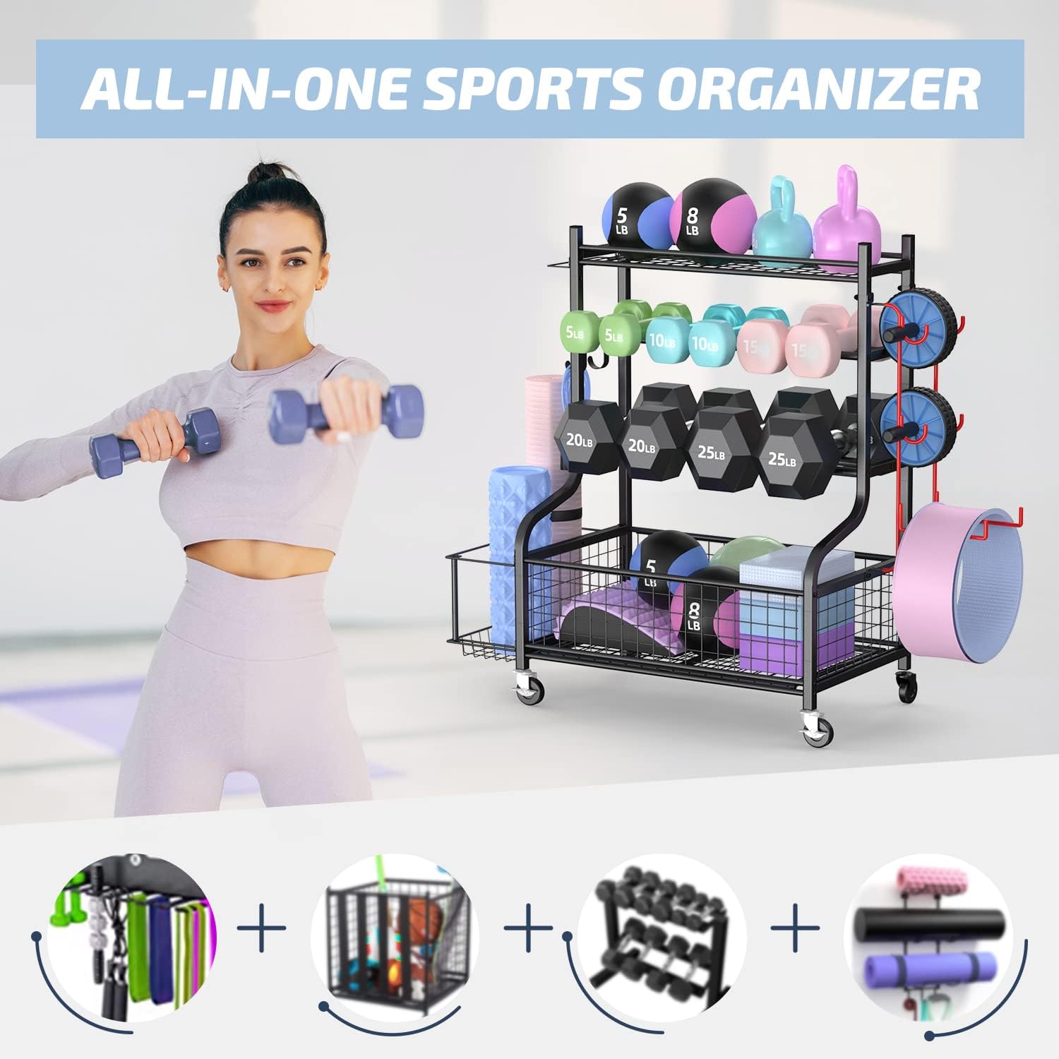 Home Gym Dumbbell Rack with Wh - Home Gym Usa recension och pris