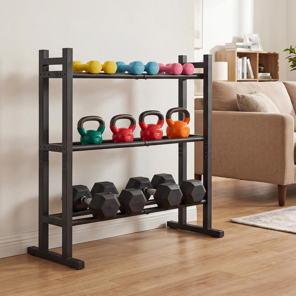 Heavy Duty 3-Tier Dumbbell Rac - Home Gym Usa recension och pris