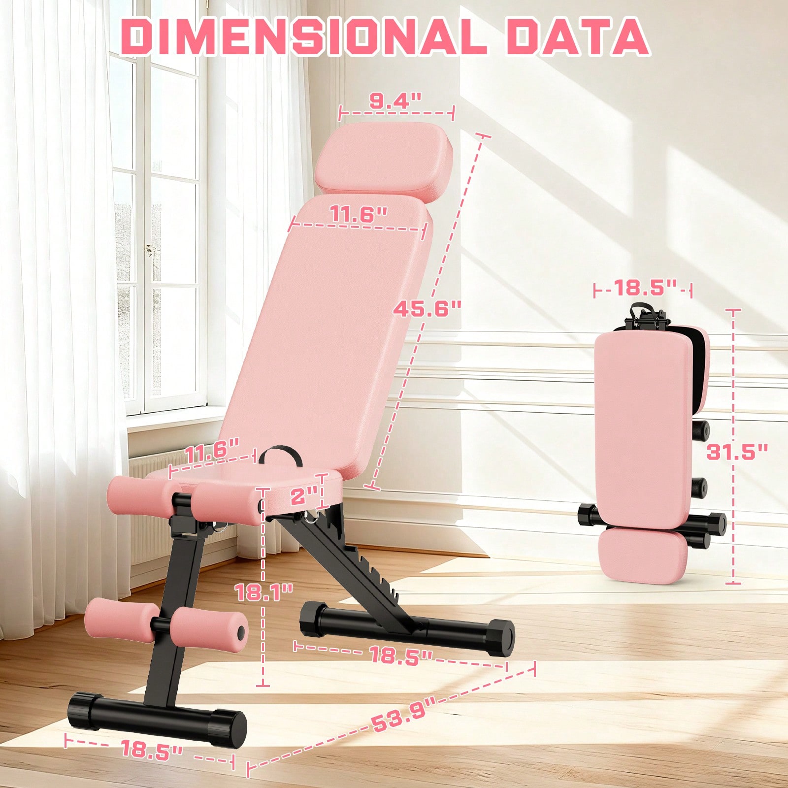 GIKPAL 9 Positions Adjustable  - Home Gym Weight Bench recension och pris