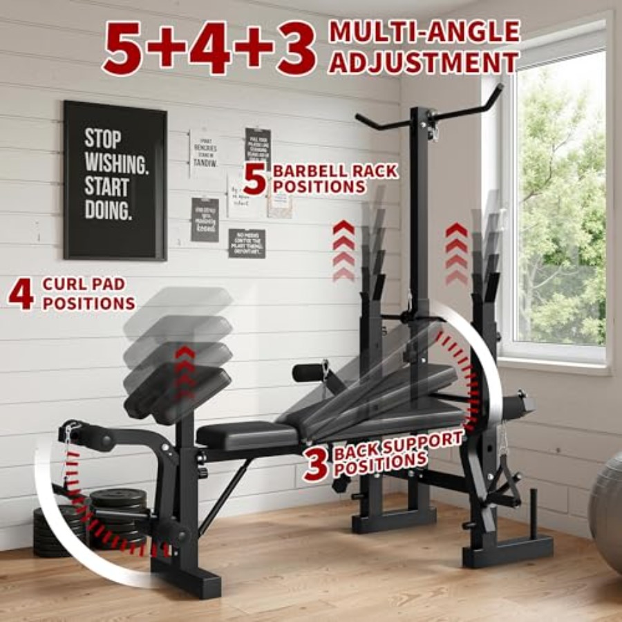 Home Gym Weight Bench Set: Ste - Home Gym With Leg Press recension och pris