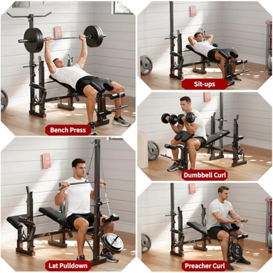 Home Gym Weight Bench Set: Ste - Home Gym With Leg Press recension och pris