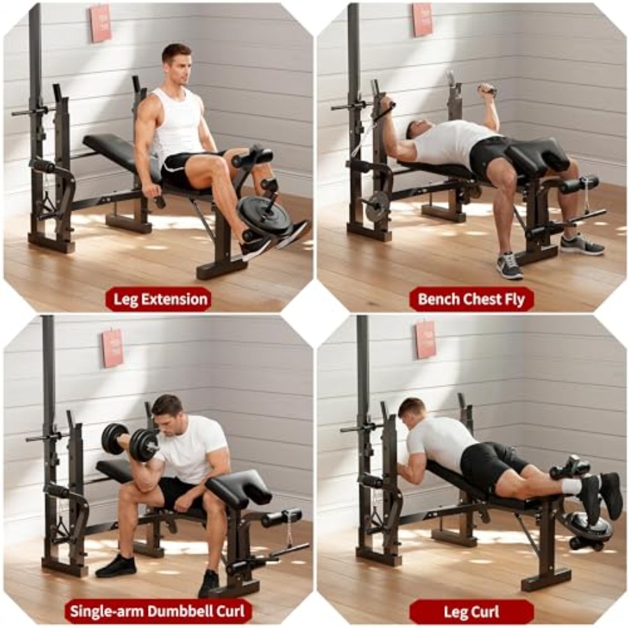 Home Gym Weight Bench Set: Ste - Home Gym With Leg Press recension och pris