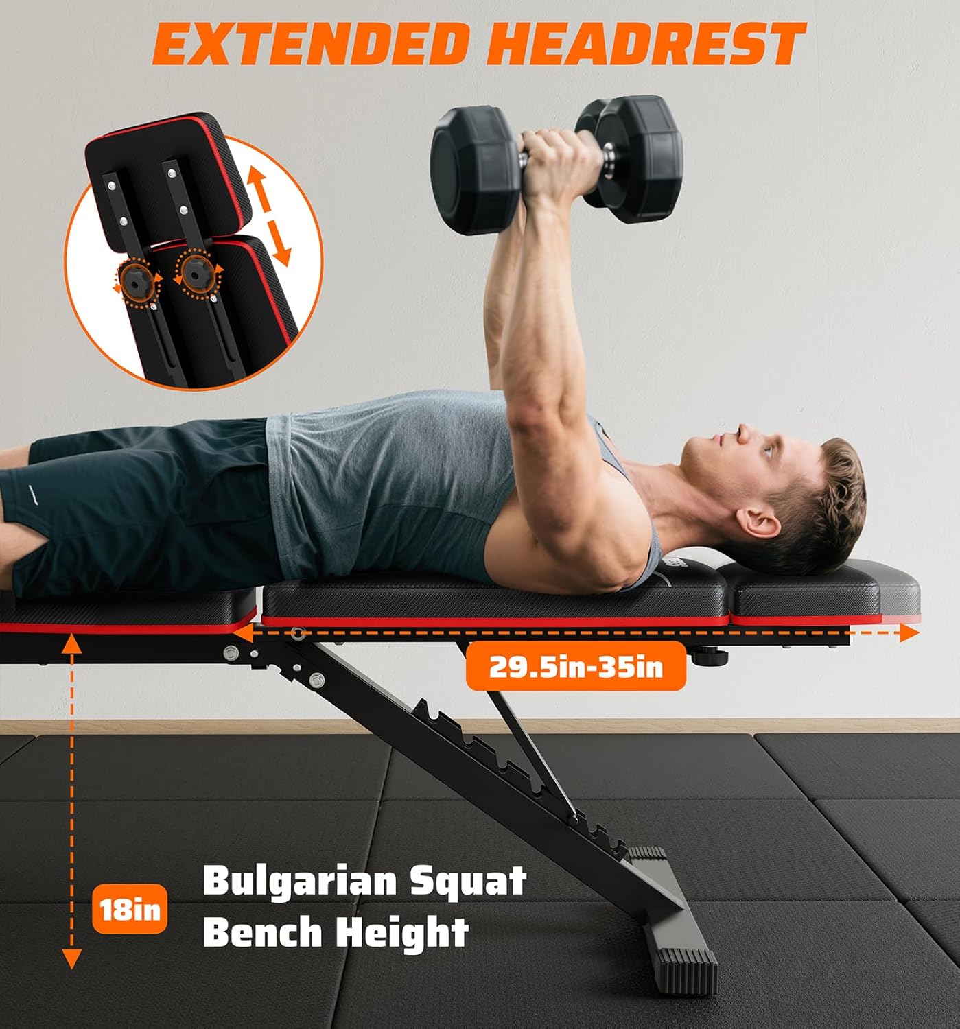 Home Gym Foldable Weight Bench - Home Gym Weight Bench recension och pris