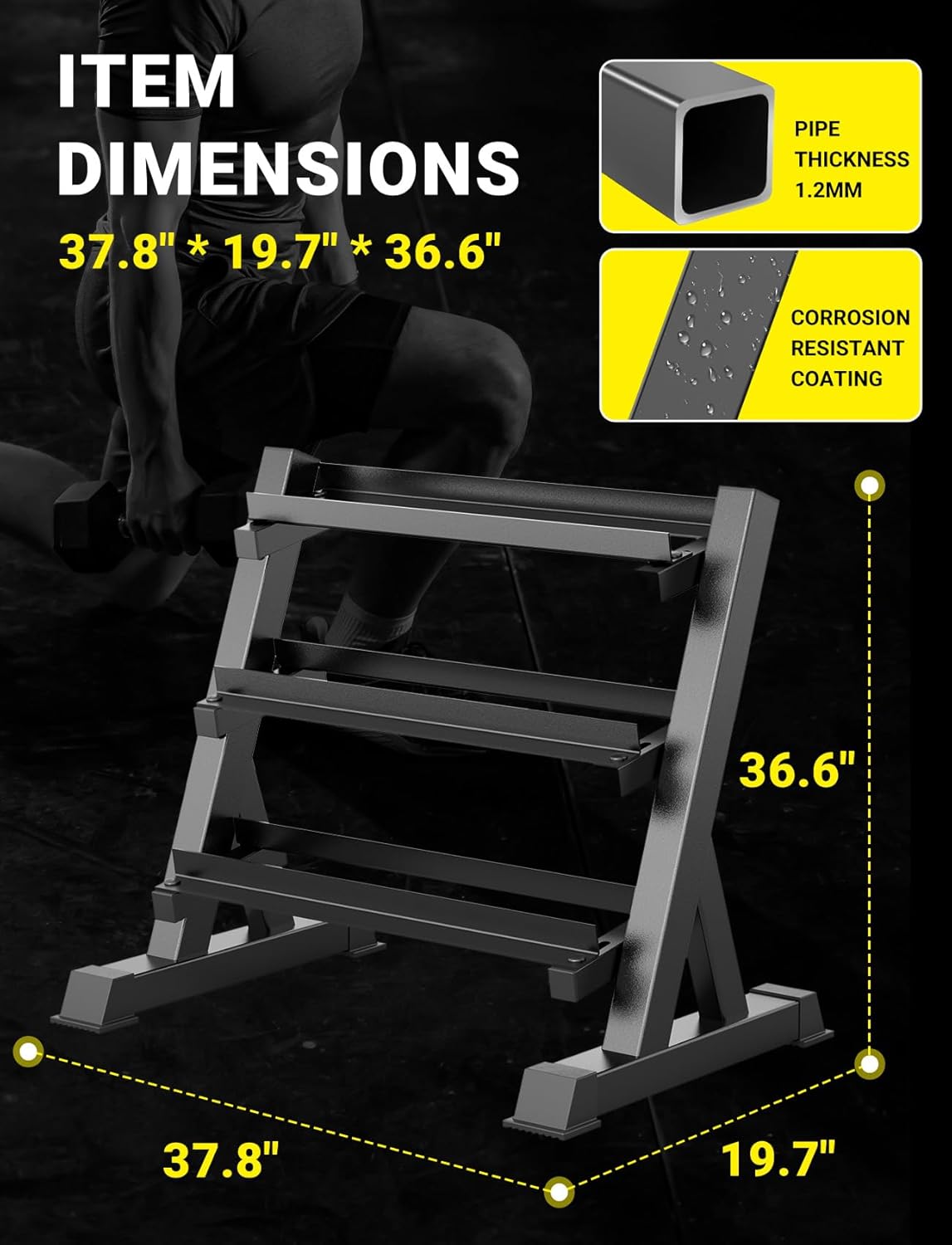 Home Gym Dumbbell Rack, 3 & 5  - Home Gym Usa recension och pris